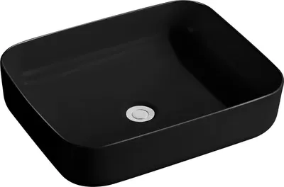 Produktbild von Beitz & Walz AqvaCeramica Aufsatzbecken "SlimRim" 500 x 385 mm mattschwarz
