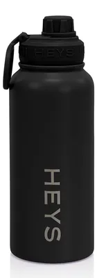 Image de HEYS bouteille d'eau The Aqua Water Stainless Steel Insulated Bottle Black noir