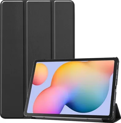 Produktbild von Mobigear Dreifach-Faltetui für Tablet, Hülle für Samsung Galaxy Tab S6 Lite, Klapphülle - Schwarz