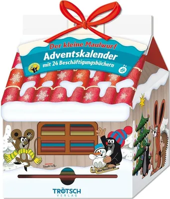 Produktbild von Trötsch Der kleine Maulwurf Adventskalender Haus mit 24 Minibüchern