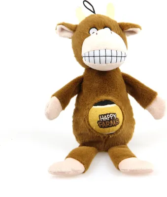 Image de SwissPet Happy Farms Vache - Jouets pour chiens