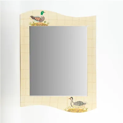 Immagine prodotto di Specchio legno anatre, 42x55 cm