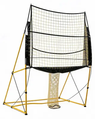 Immagine prodotto di Rete da allenamento per pallavolo - Modello D - Portatile - Altezza regolabile - Sistema di raccolta della palla - Ideale per servizi, schiacciate e palleggio - Adatta per interni ed esterni