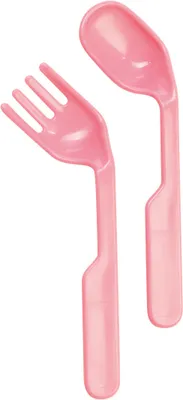 Produktbild von set ErgonomischLöffel und Gabel rosa 2-teilig