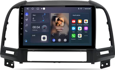 Produktbild von Einbau-Navigationsgeräte carplay Für Hyundai Santa Fe 2 2006-2012  9" Android13 2+64G  Autoradio GPS Navi BT WiFi DAB SWC