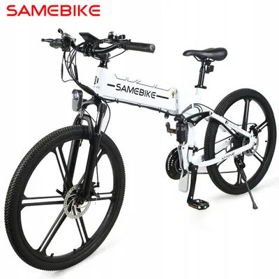 Produktbild von SAMEBIKE E-Bike LO26-II 10Ah 48V 26 Zoll Faltrad Moped 21 Gänge Weiß