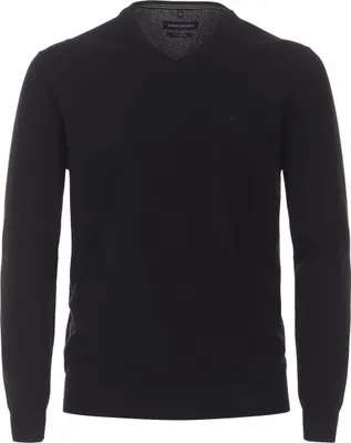 Produktbild von CASAMODA Herren Pullover V-Neck Regular-Fit Schwarz S