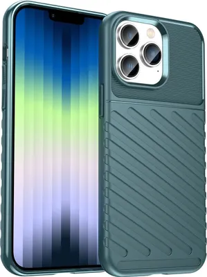 Produktbild von Mobigear Groove iPhone 14 Plus Hülle Flexibles TPU Backcover - Grün