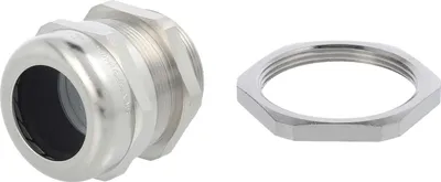 Immagine prodotto di Raccordo LAPP con controdado M40x1,5 ottone (CuZn) nichelato lunghezza filettatura 9,0 mm - 1 pezzo