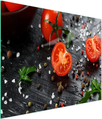 Immagine prodotto di Tagliere in vetro 52x30 pomodoro