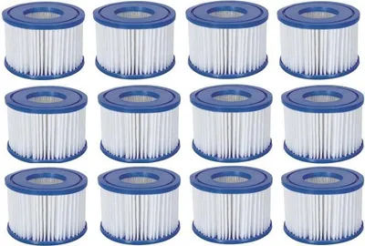 Produktbild von 12x Bestway Filterkartusche Poolfilter Filter Ersatzfilter Lay-Z-Spa Gr. 6 58323