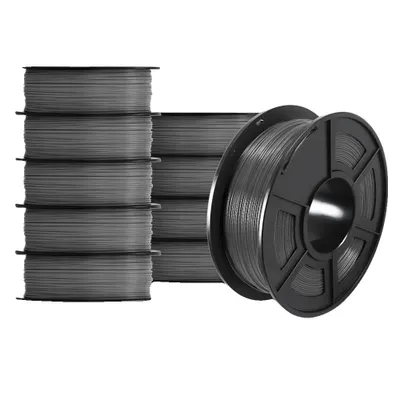 Obrázek produktu pro SUNLU 3D filament, průměr 1,75 mm, tolerance +/- 0,02 mm, PETG šedý 10 rolí