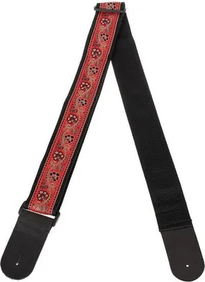 Obrázok produktu pre AW gitarový popruh Červená a zlatá