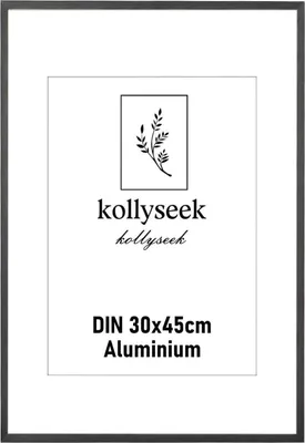 Produktbild von Bilderrahmen Aluminium 30x45 cm Schwarz mit Acrylglas