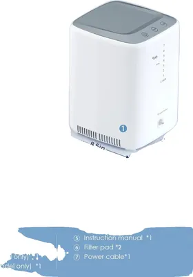 Produktbild von Oxygenkonzentrator, einstellbare Durchflussrate 3L/min, leiser Betrieb, NT-04 EU-Stecker 1-7L