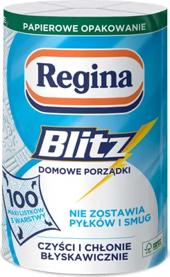Produktbild von Papierhandtuch BLITZ hinterlässt keine Streifen Regina 6 Rollen