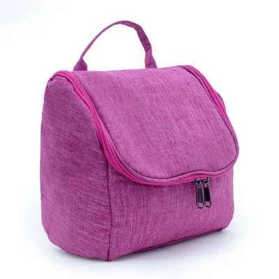 Produktbild von Intirilife Kosmetik Reisetasche in PINK - Kosmetiktasche Kulturbeutel mit Tragegriff und Reißverschluss perfekt geeignet zum Reisen, für Urlaub uvm. - Make Up Organizer Etui Kulturtasche