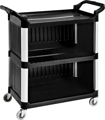 Produktbild von TECHNICA Servierwagen 3-Ebenen Polypropylen | 3-seitig geschlossen | 1020×500×950 mm | Küchenwagen