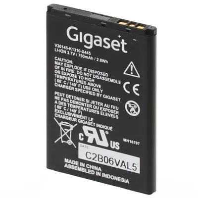 Produktbild von GIGASET LI-ION Akku 3,7V 750mAh für SL800H Premium 300HX 350H 400H 450H 450HX 78H 610H 750H und UNIFY SL5H SL4 SL6 Professional