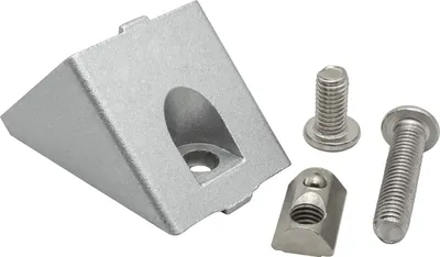 Produktbild von 45 Grad Verbinder Stützverbinder Nut 8 für Aluprofil 40-er - 1 Stück