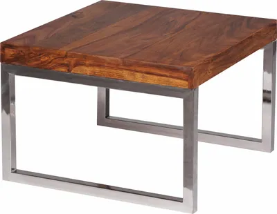 Produktbild von WOHNLING Beistelltisch GUNA 60 x 60 cm Massivholz Couchtisch Wohnzimmer Tisch