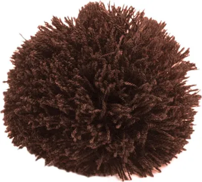 Bommel / Wollbommel / Pompon, 10cm  zartbitter braun
