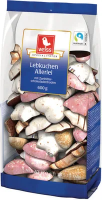Immagine prodotto di Weiss Lebkuchen Allerlei miscela di pan di zenzero con cioccolato 600g