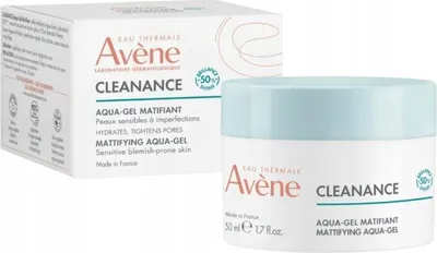 Produktbild von Avene Cleanance Mattierendes Aqua-gel, Body-BB-Creme, 50 ml, Weiß, Feuchtigkeitsspendend, trockene Haut, Tube