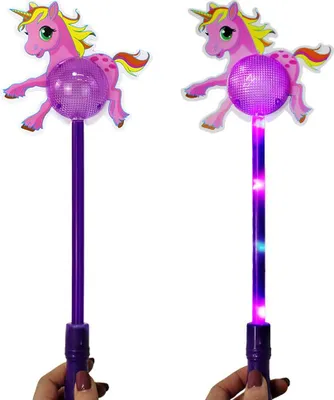 Produktbild von Einhorn Leuchtstab in Lila - ca. 38 cm