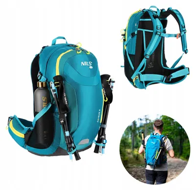 Produktbild von Nils Camp NC1917 Trekkingrucksack 40 l Blau mit 6 Fächern und 3 Hauptfächern