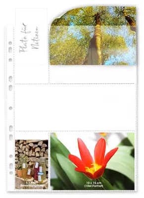 Produktbild von mashpaper Fotohüllen 10x15 cm weiß Querformat 75634
