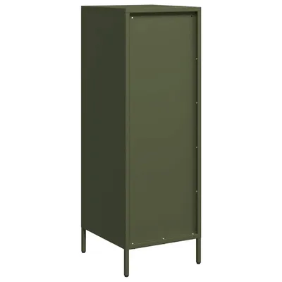 Image de Highboard vert olive 39x35x103,5 cm Acier