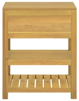 Obrázok produktu pre vidaXL Kúpeľňová skrinka 60x45x75 cm Teakové masívne drevo