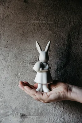 Produktbild von Osterdekoration Hase Alice - weiß