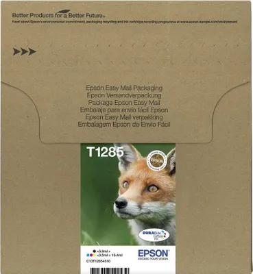 Immagine prodotto di Epson T1285 Easy Mail Packaging - Confezione da 4 pezzi - Nero, Giallo, Ciano, Magenta - originale - Scatola - Cartuccia d'inchiostro - per stampanti Stylus