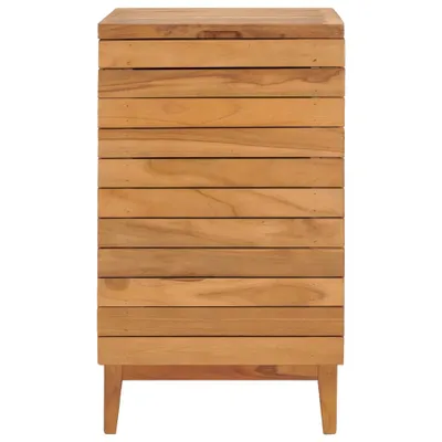 Produktbild von vidaXL Wäschekorb 40×40×70 cm Teak Massivholz