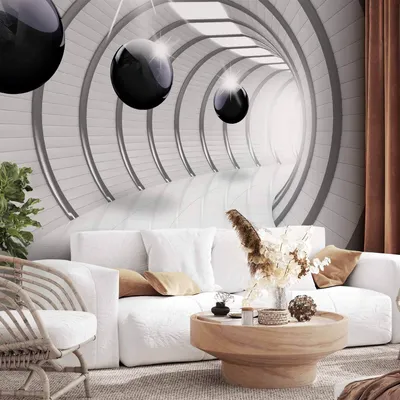 Produktbild von Selbstklebende Folie Fototapete - Futuristic Tunnel 294x210 cm 3D a-C-0001-a-a