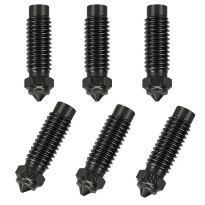 Produktbild von Düsen-Set – 1 Stück 0,2 mm + 1 Stück 0,6 mm + 1 Stück 0,8 mm + 3 Stück 0,4 mm gehärtete Stahldüsen, hochtemperatur- und verschleißfest für Neptun