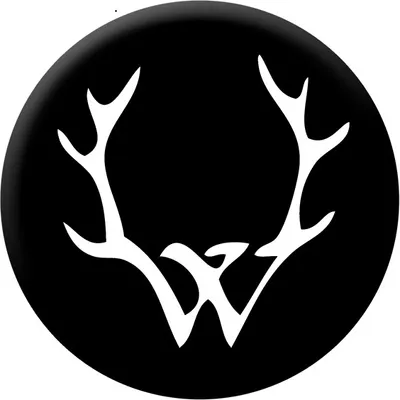 Produktbild von Frei.Wild Ansteckbutton, runder Button in Schwarz, 32 mm, mit W-Logo
