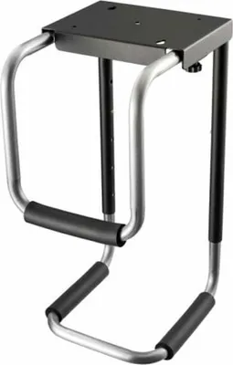 Obrázek produktu pro AISENS MPC08-337, Držák CPU pod stůl, Desktop, 30 kg, Černá, Stříbrná, Nerezová ocel, 123 - 253 mm