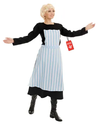 Produktbild von Fun Shack Schweizer Nanny Adult, Sound Kostüm Erwachsene Music, Faschingskostüm, Damen Kleid Größe M
