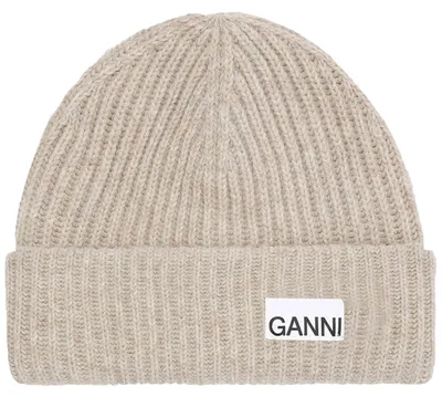 Image de Bonnet Ganni Structured Rib Beanie pour Femme