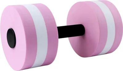 Obrázek produktu pro Vodní aerobní činky, růžovo-bílé, 1 kus, tréninkové vybavení do bazénu pro aqua fitness a jógu
