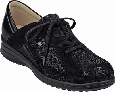 Produktbild von Damen Schnürer Finn Comfort Mineola, Bequem, Schwarz, Leder, NEU - Damenschuhe Bequemschuhe / lose Einlage, Schwarz