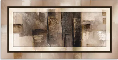Produktbild von ARTland Wandbild Alu für Innen & Outdoor Quadrate - abstrakt 1 Größe: 150x75 cm