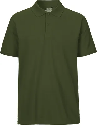 Immagine prodotto di Neutro O20080 | Polo classica da uomo / 100% cotone equosolidale - Colore: Militare - Taglia: L