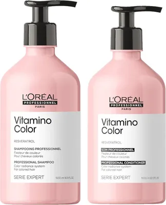 Obrázok produktu pre Loreal Vitamino Color šampón 500ml + Loreal Vitamino Color kondicionér 500ml NEU