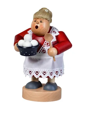 Produktbild von KWO - Räuchermann Kloßfrau, Holzkunst, 21cm
