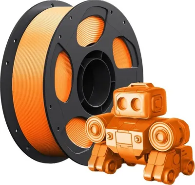Image de Filament PLA, diamètre 1,75 mm, poids 1 kg, 1 kg orange
