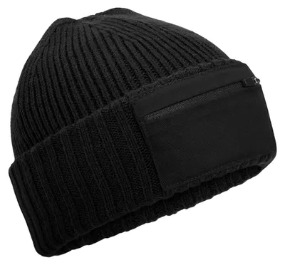 Immagine prodotto di Beechfield - Cappellino con zip e toppa LT1137 (taglia unica) (nero)